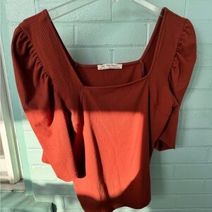 We The Free Red Short Sleeve Tee